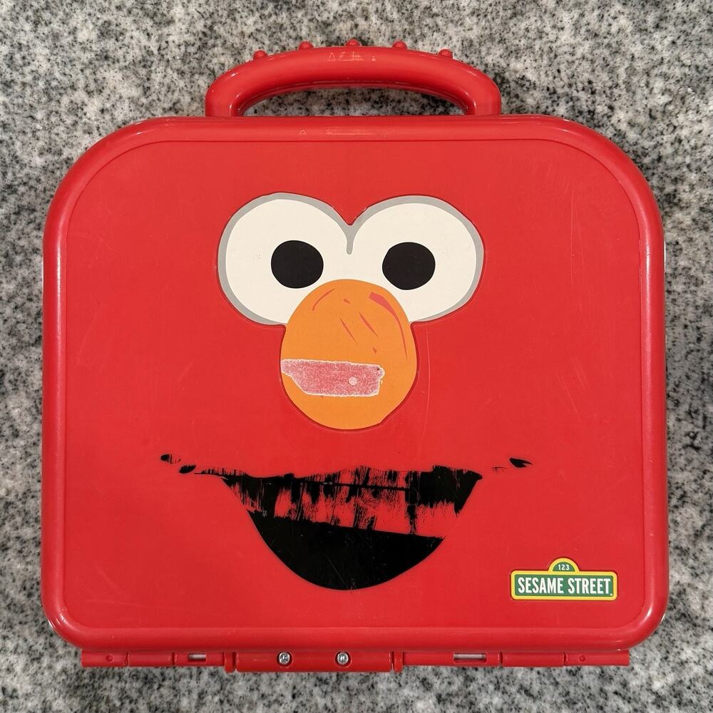 Hasbro Sesame Street Elmo's On The Go Letters Alphabet/Carry Case-*READ/Lt Flaws